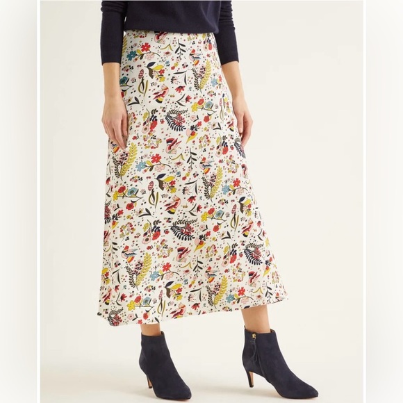 Boden Floral Midi Skirt - Multicolor has these stains on the inside of the skirt - Picture 5 of 10